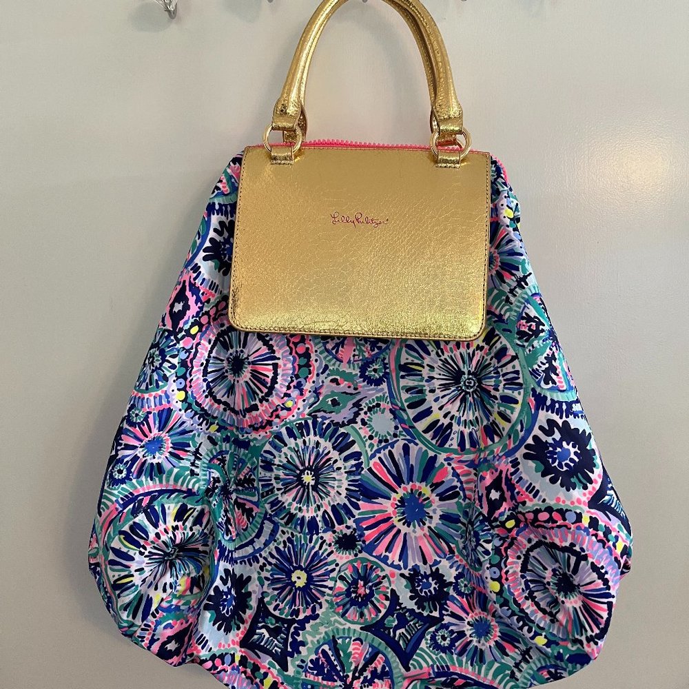 Lilly Pulitzer Packable Tote with Zipper